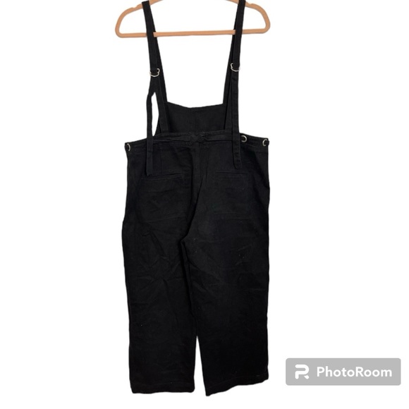 Mod Ref Lockhart Wide Leg Black Denim Overall Size Medium - Picture 5 of 7